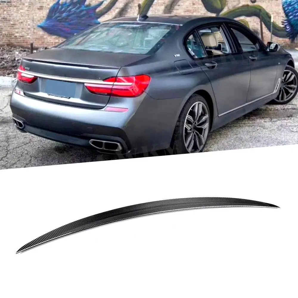 Dry Carbon fiber Rear Boot Spoiler for BMW 7 Series G11 G12 730i 740i 750i Sedan 2012-2021 Rear Trunk Spoiler Lid Wing