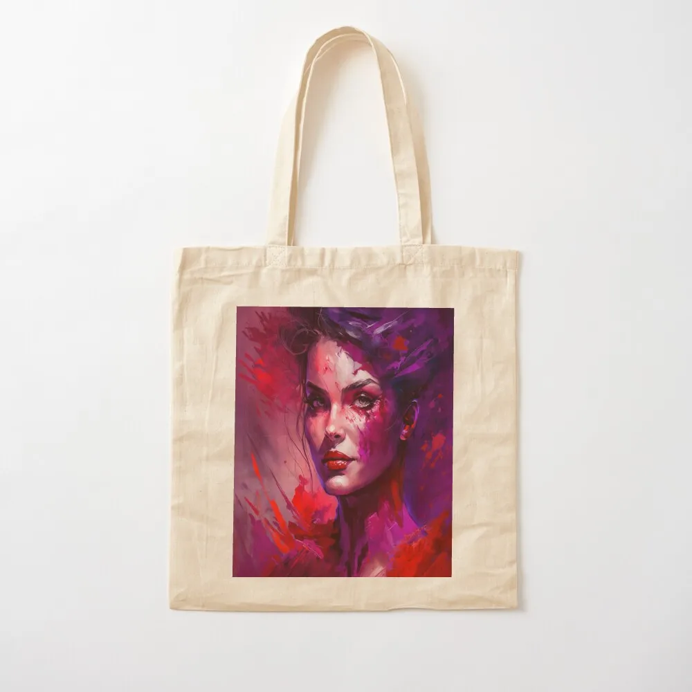 red beauty Tote Bag bag for beach Canvas bag shopper women