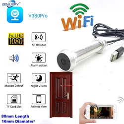 Peephole No Expansion Hole Diameter 16mm 1080P Wide Angle Cat Door Eye Hole Camera Security Wifi Mini IR Wireless Camera Viewer