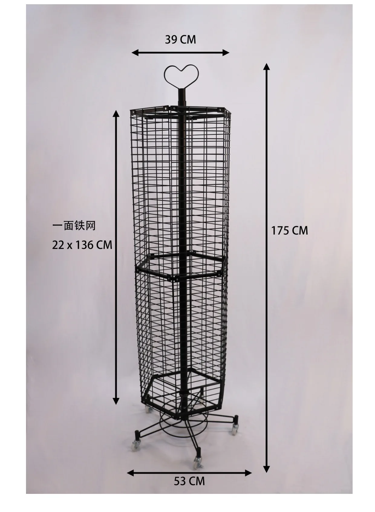 

Hexagonal rotating grid frame jewelry stickers electronic accessories display stand exhibition keychain products