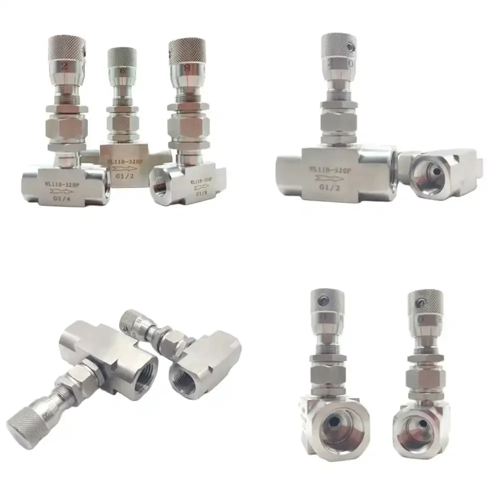 GOGO Micro Adjustment Valve 1/8 1/4 3/8 1/2 Female Thread Valve Stainless Steel 304 Adjustment Flow Sample