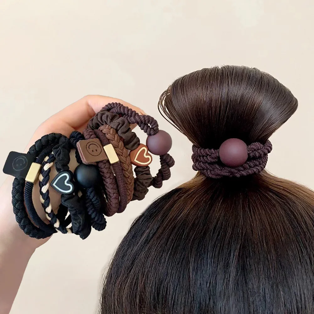 

10Pcs/Set New Cute Bowknot Headbands Girls Elastic Hair Bands Hair Accessories for Women Cartoon Bows Headwear Ornaments