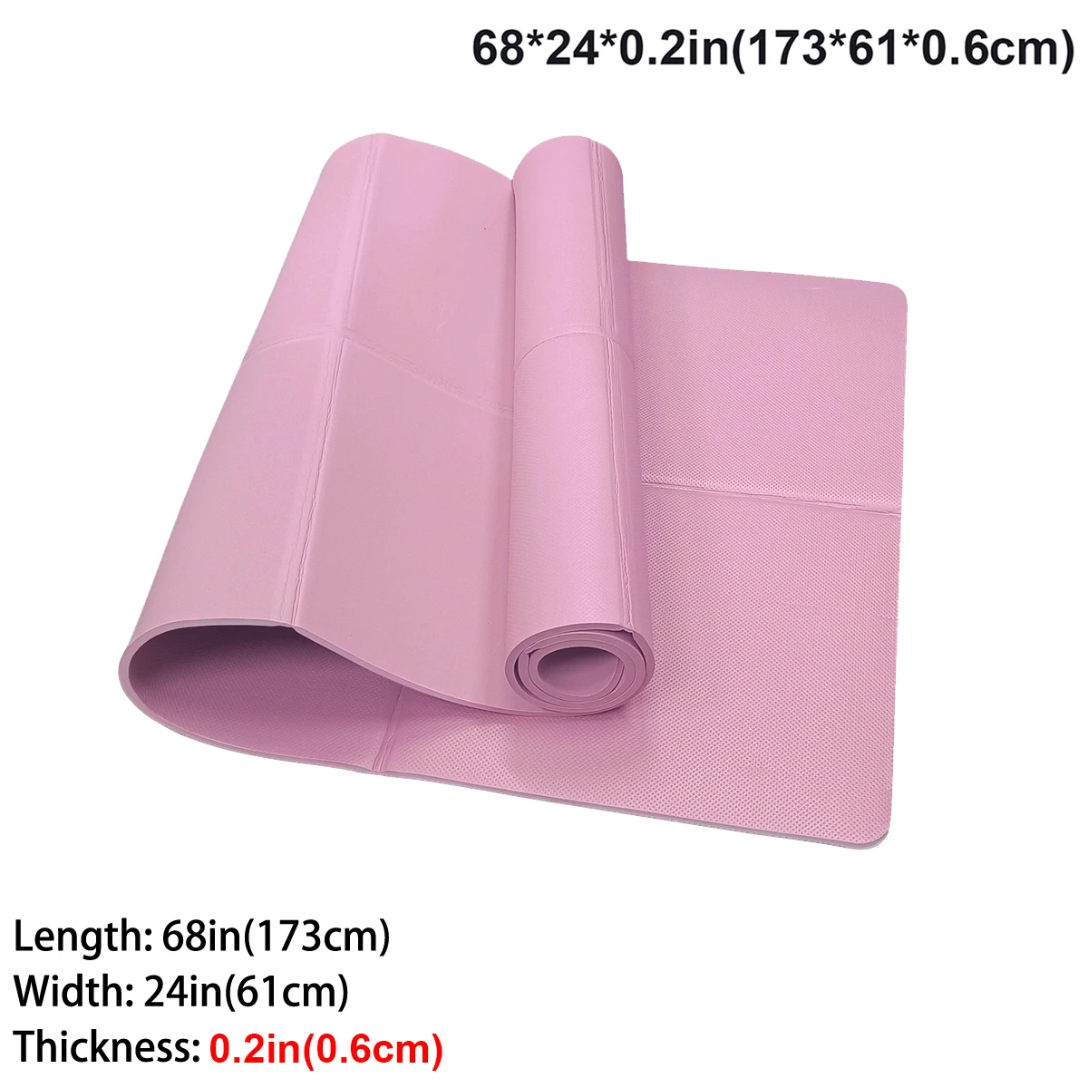 Faltbare Yogamatte, umweltfreundlich, EVA, faltbar, Reise-Fitness-Übungsmatte, 3 mm/4 mm/6 mm dick, für Yoga, Pilates und Bodentraining