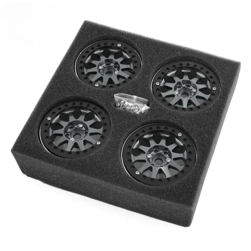 Rock Crawler 2.2-Inch Alloy Wheel Hub Simulated Climbing Car Rock Crawler Lock Tire Wheel Hub for Scx10 TRX-4 General Wheel Hub