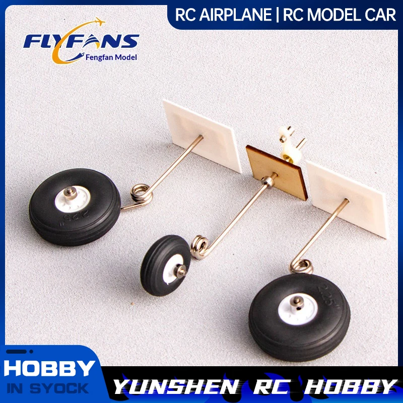 Flyfans Rc Airplane Landing Gear Stainless Steel Wire Shock Absorbing For Su27 K8 Fixed Wing Ducted Fan Rc Aircraft