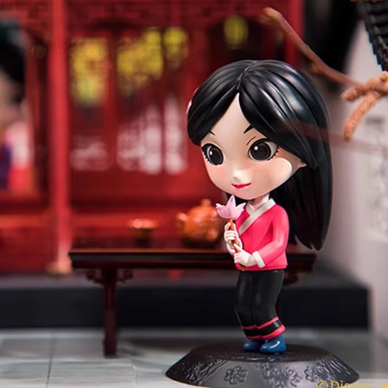 Disney Mulan's Military Series Mulan Action Figure Toys Cartoon Disney Mulan Princess Figures Dolls Car Decoration Toys Gifts