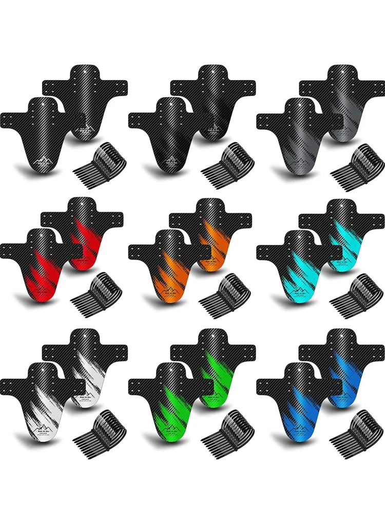 AliExpress NONE 2PCS/Set Bicycle Fender Mountain Carbon Pattern Bike Mud Guard For Front Rear Wheel Mudguard Ultralight Cycling MTB Fender Parts
