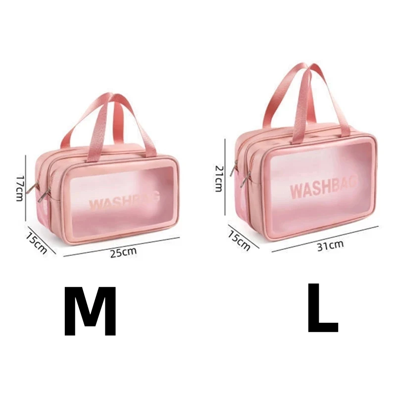 New Makeup Bag Beauty Bag Large Capacity Women\'s Zipper Portable Travel Waterproof Makeup Bag Storage Bath Bathroom Wash Bag