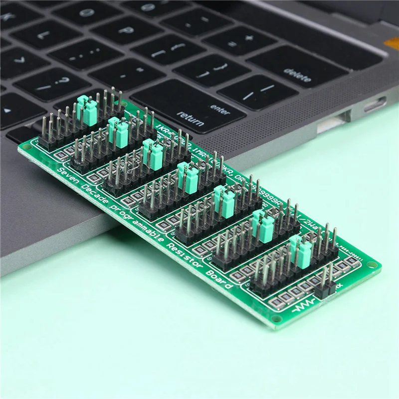 AB53 7 Decade 1R - 9999999R Programmable SMD Resistor With YX-X0001 DC 12V Battery Undervoltage Management Module