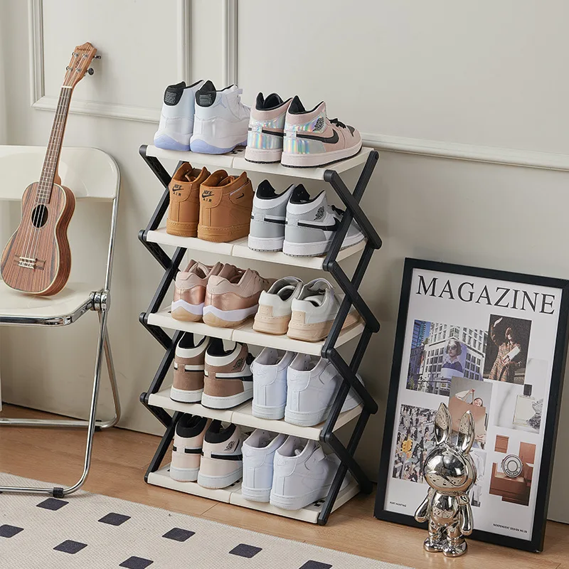 

Creative Folding Shoe Rack Home Multi-layer Simple Organization Storage Rack Space Saving Portable Shoe Cabinet