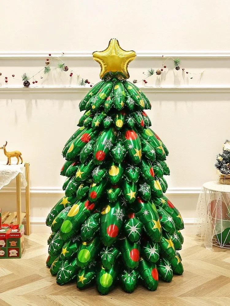 Christmas New Three-dimensional Christmas Tree Balloon Kindergarten Living Room Decoration Atmosphere Scene Layout