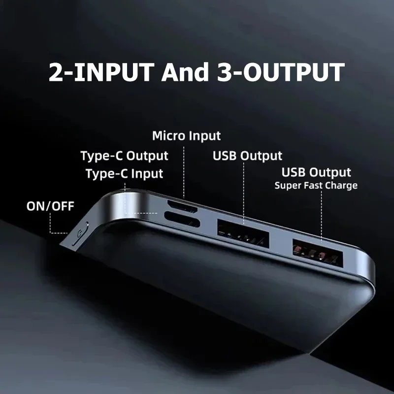 OnePlus 50000mAh PowerBank 120W شاحن محمول فائق السرعة بطارية خارجية PowerBank إمداد عالي السعة لهاتف iPhone Samsung