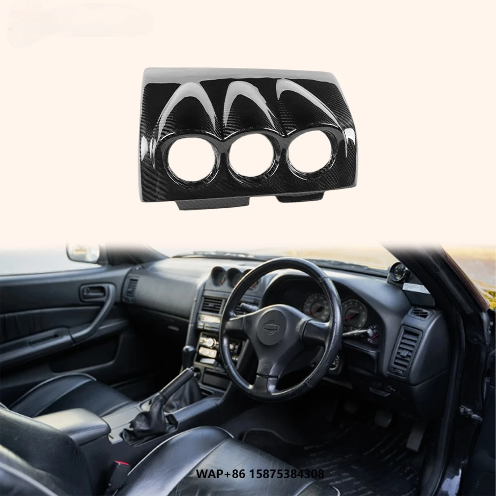 

For Skyline R34 GTR GTT Interior Dash Carbon OE Triple Gauge Pod of 60mm Body Parts