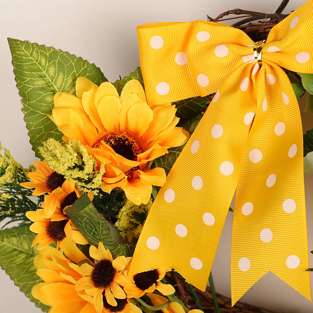 

Sunflower Wreath Fake Flower Garland Party Wreath Garland Decor Wreath Decor