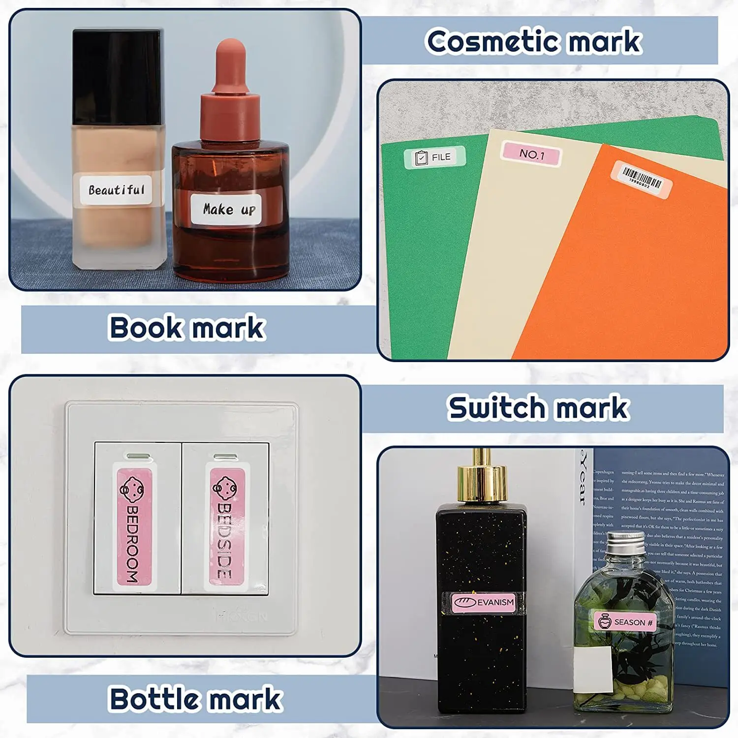 2Roll Transparent Protective Film Sealing Sticker, PVC Transparent Waterproof Adhesive Label, PVC Strong Adhesive Clear Sticker