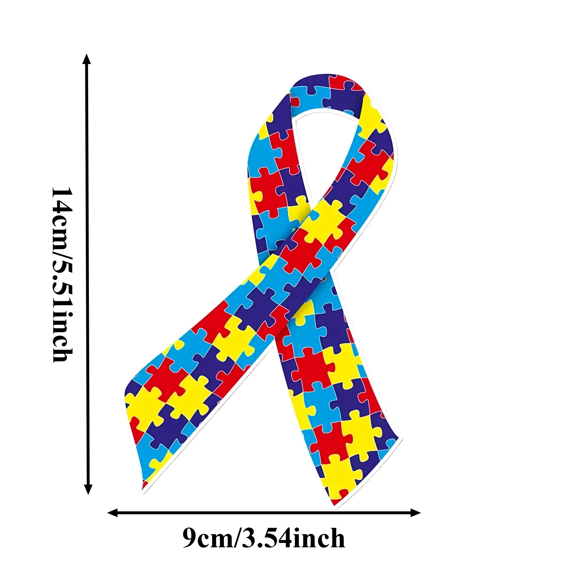 3PCS Autism Stickers Car Stickers Waterproof DIY Auto Window Bumper Motorcycle Fuel Tank Side Body Sunscreen Vinyl Decals view 2