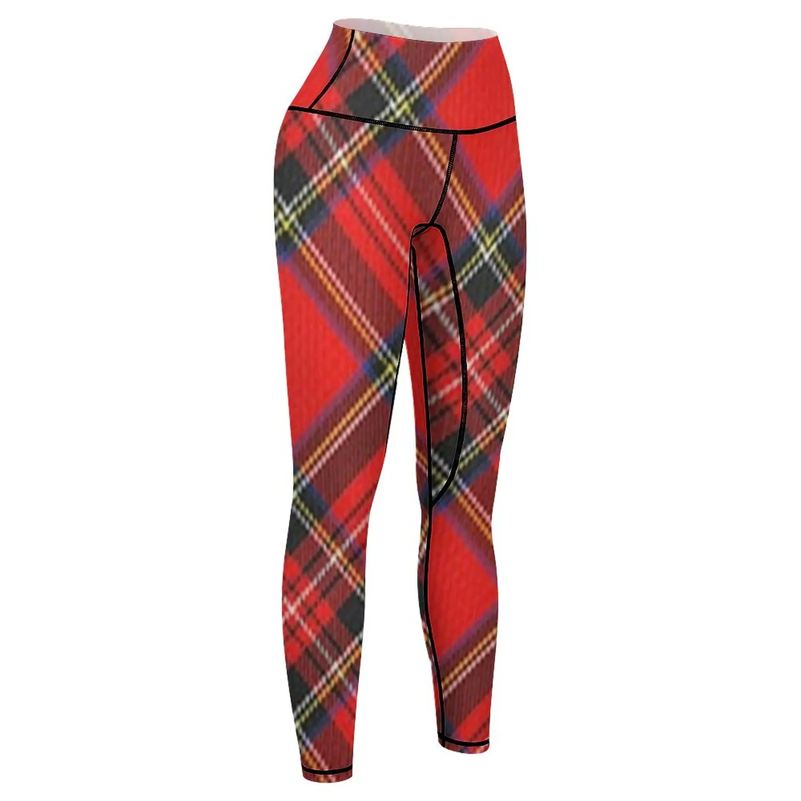 Royal Stewart Tartan Print Leggings sports for gym Leginsy push up Womens Leggings