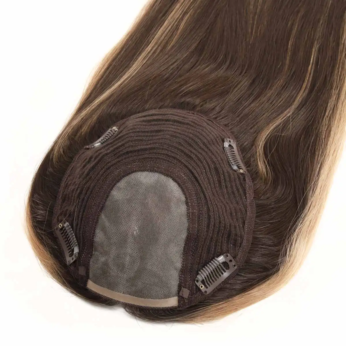 TUW28 7 ''x 8'' أحادية توبر الشعر القبعات العالية 14 "16" الشعر الطبيعي توبر الشعر الاصطناعي امرأة الصينية بشرة ريمي الشعر البشري #4