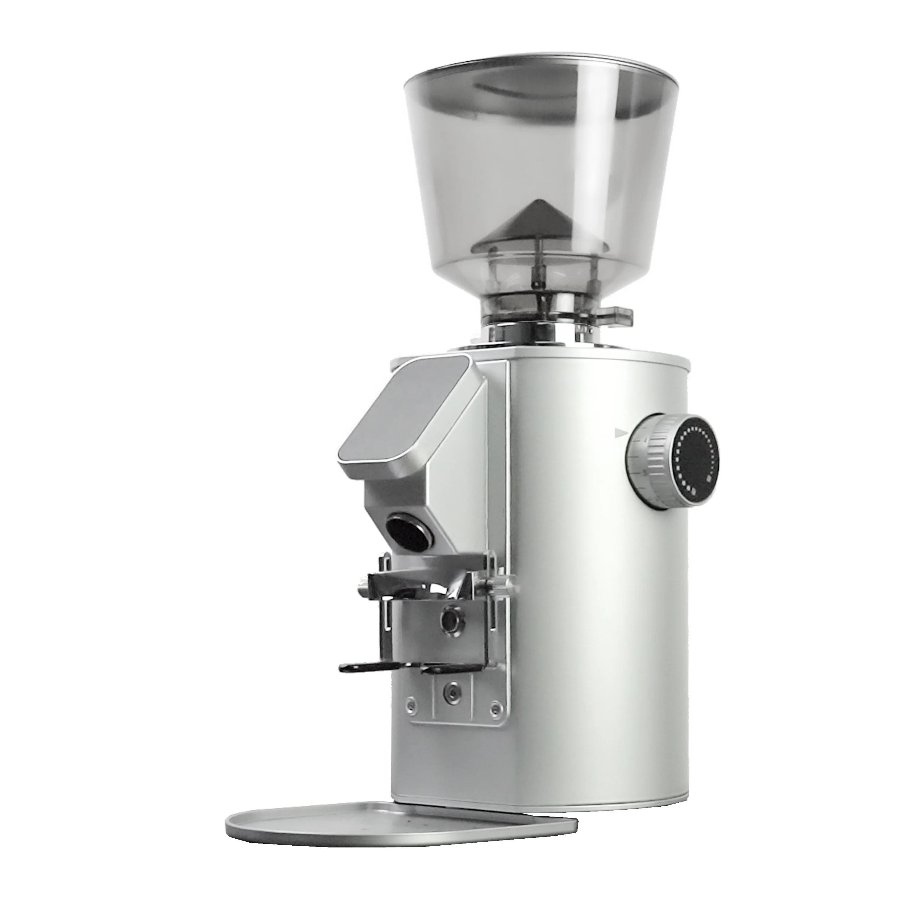 Electric coffee grinder, suitable for professional concentration in commercial stores, large bean equipment with 64mm flat burrs