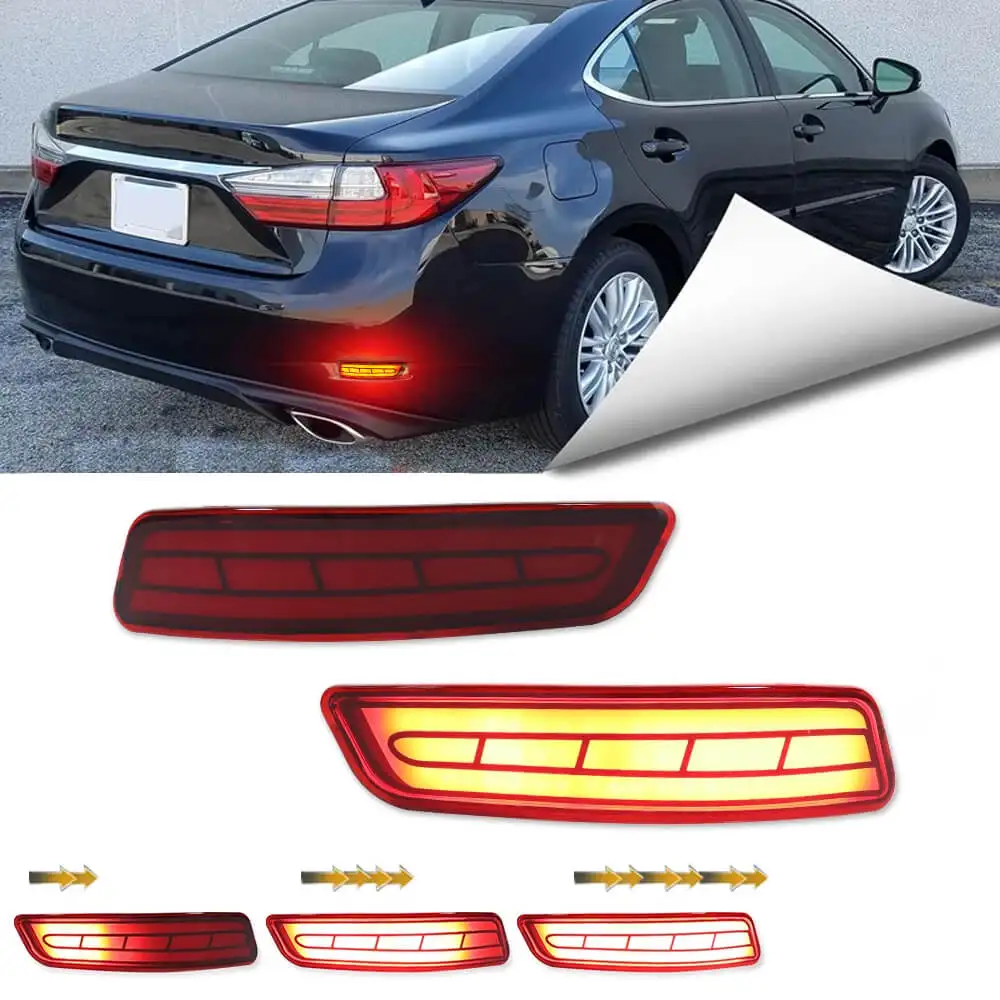 

Светодиодный задний бамперный светоотражатель для Toyota Corolla Altis 2014-2018, для Lexus GS250 ES250, стоп-сигнал, указатель поворота