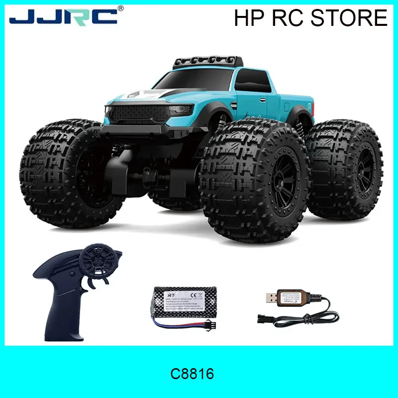 

JJRC C8816 Автомобиль-амфибия с дистанционным управлением 4WD Внедорожный альпинистский монстр-трак со светодиодной подсветкой 4-колесный багги Bigfoot RC Автомобильные игрушки