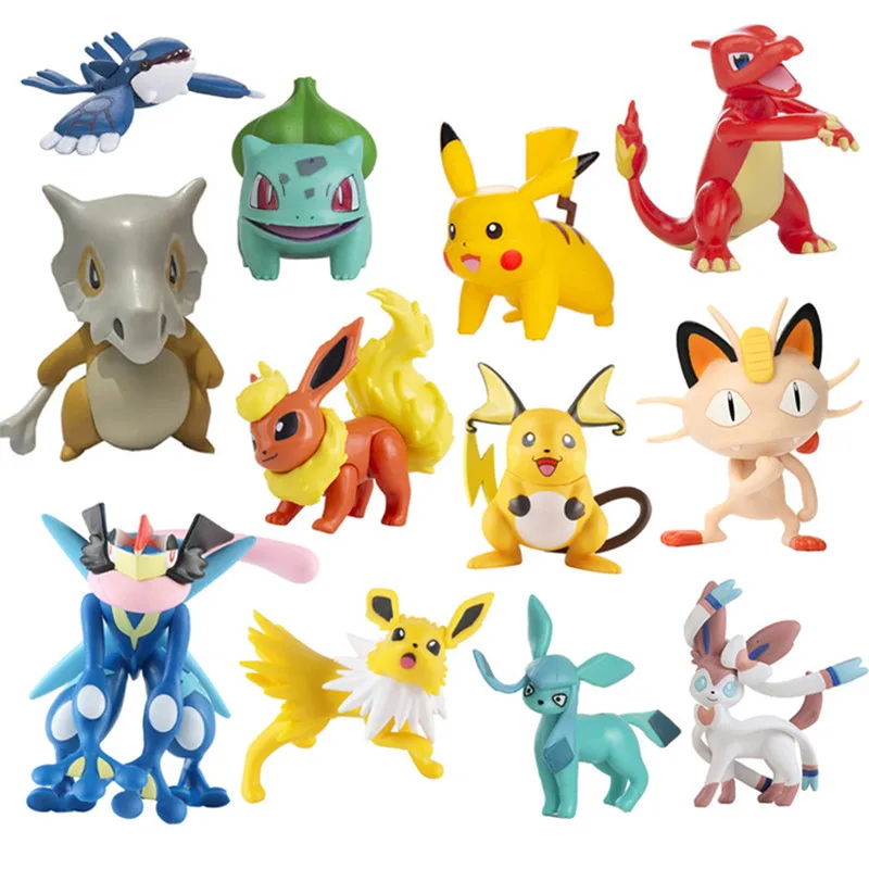 Neue Pokemon Anime-Figuren: Pikachu, Greninja, Mewtwo, Mew - Cartoon-Figuren, Taschenmonster-Actionmodelle, Spielzeug-Geschenke im Großhandel