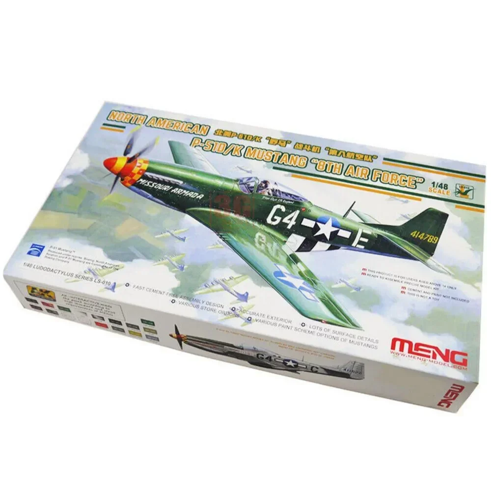 MENG Model  1/48  LS-010 North American P-51D/K fighter `8th air force` -assembly Scale Model Kit