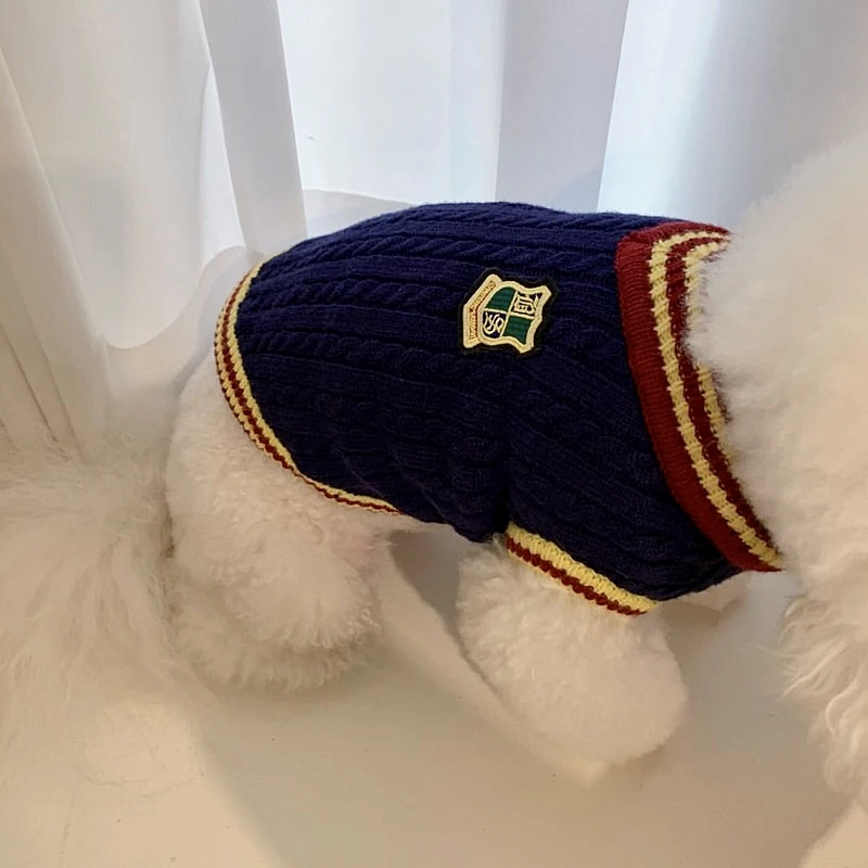 Pet Autumn Sweater Teddy Warm Knit Softer than Bear Pullover Puppy Casual Two legged Clothes Cute Dog Clothes XS-XL