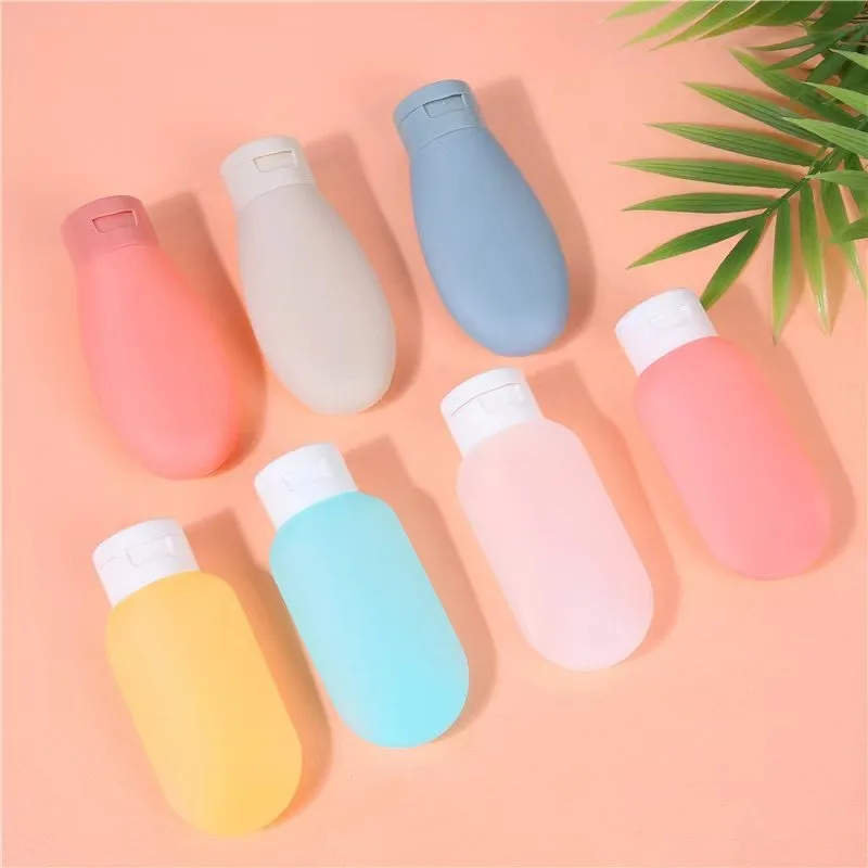 4Pcs/Set Refillable Bottle 60ml Soft Lotion Container Squeeze Tube Empty Bottle Portable Travel Shampoo Bottle