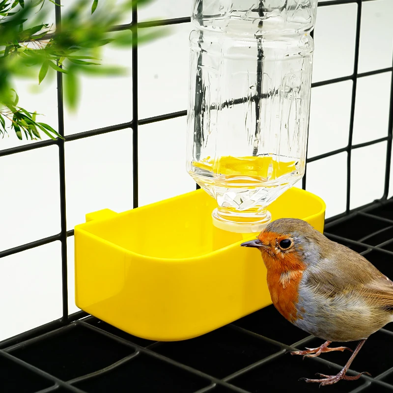 1/2/3/4/5 Pcs Bird Feeder Water Bottle Drinking Cups Automatic Water Hanging Dispenser for Quails Chicken Parrot Pigeons