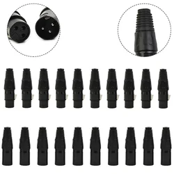 10Pair XLR DMX 3 Pin Male&Female Black Three-core Microphone XLR Balanced Canon Head Microphone Cable Connector