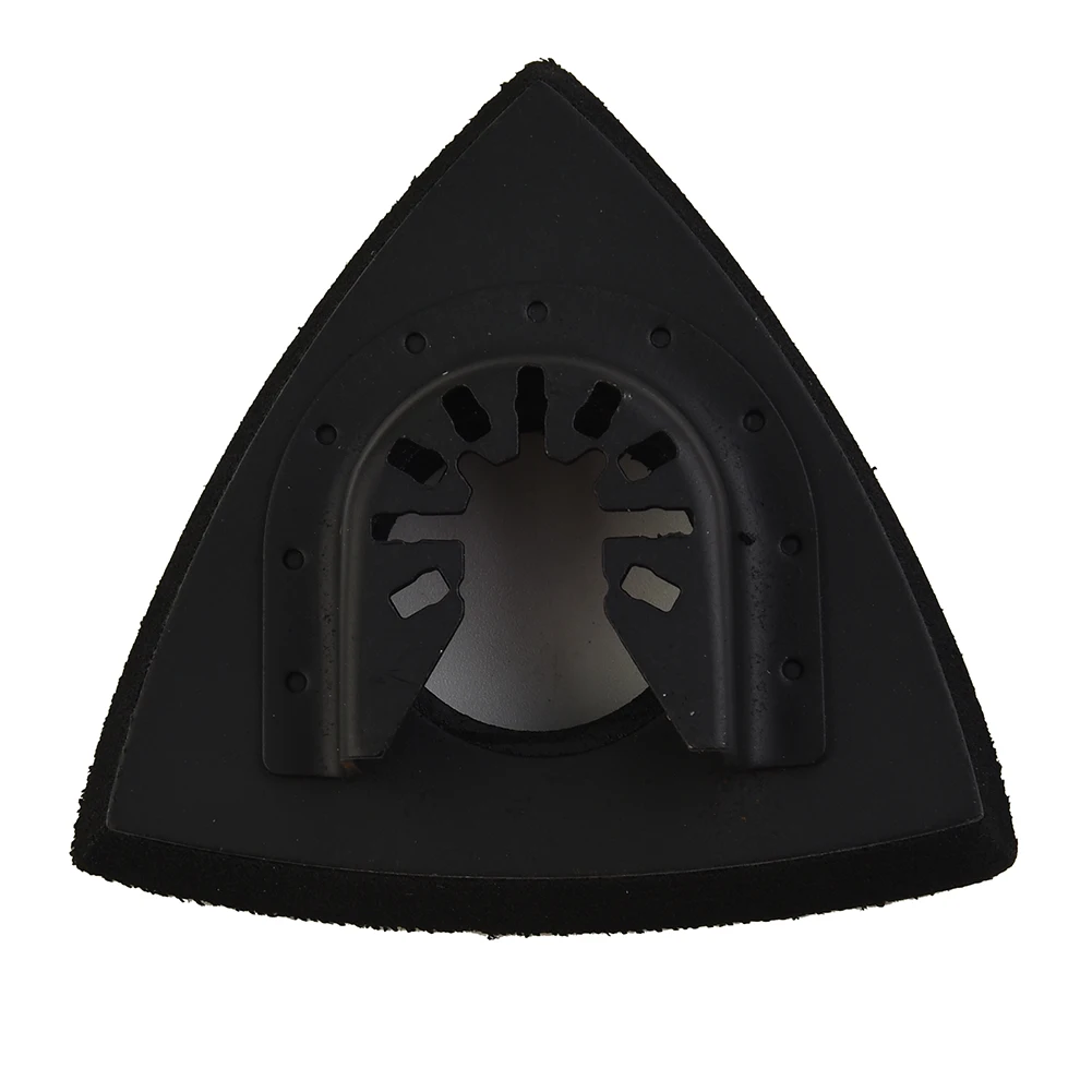 1PCS Triangular Oscillating Tool Sanding Pad Hook for Quick Release 82mm Black Sandpaper Sheets Fit Multi Tool Durability