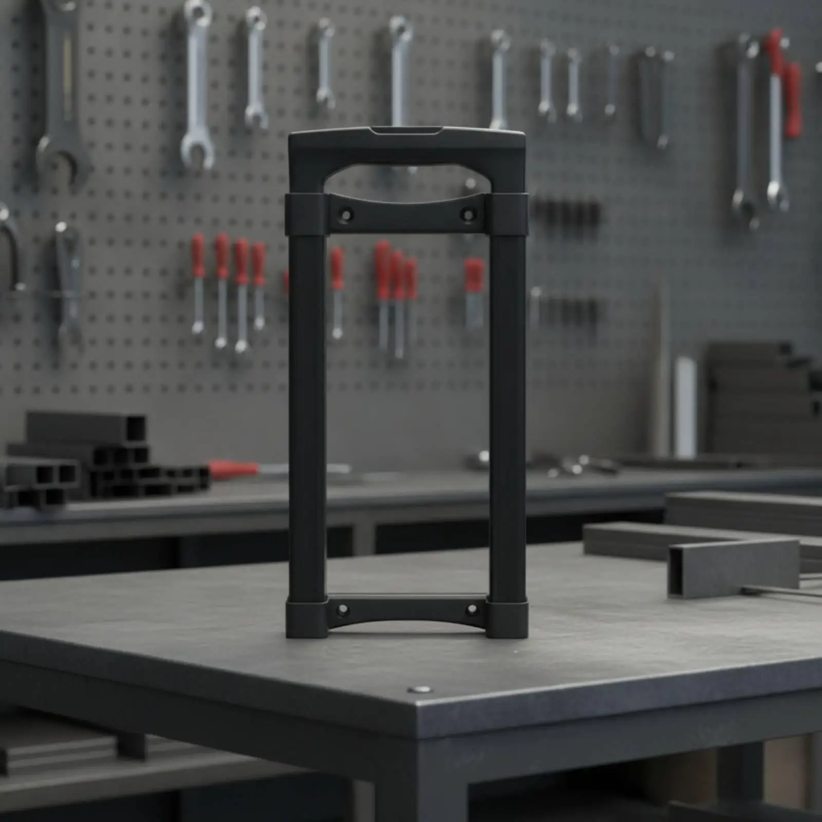 Replacement Telescopic Pull Handle | Matte Black, Luggage Telescopic Handle, for Custom Case Building