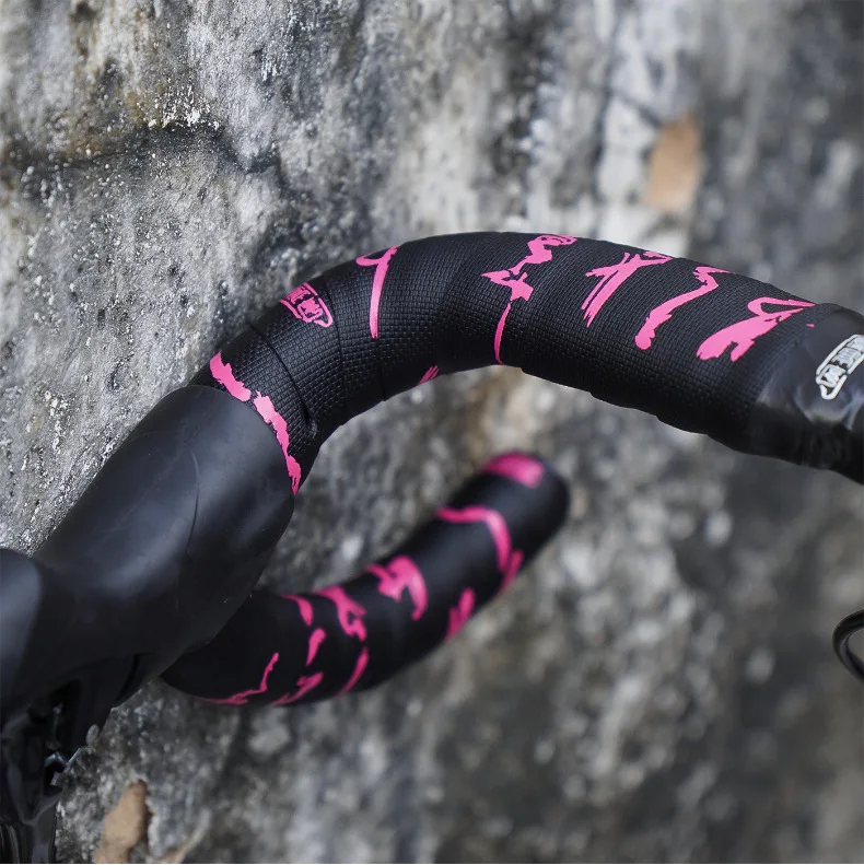 Bike Grip Tape Anti Slip Shock-Absorbing Calligraphy Tape Handlebar Tapes Cycling Handle Bar Belt Tape Bike Cycling Accessories