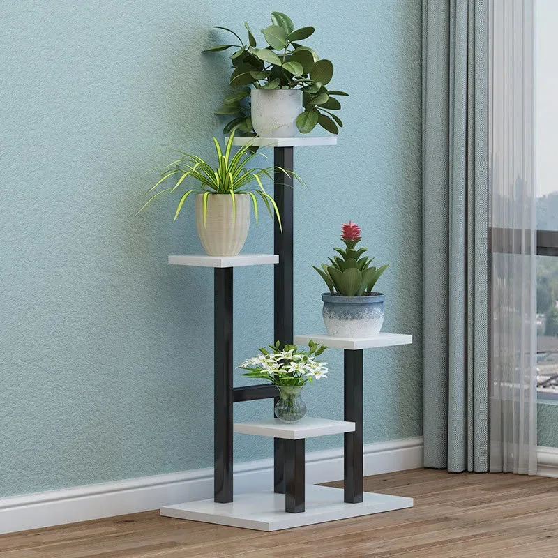 Suporte de vaso de flores múltiplo Suporte de planta Plantador Rack Organizador de armazenamento Display para interior, casa Decoração de jardim