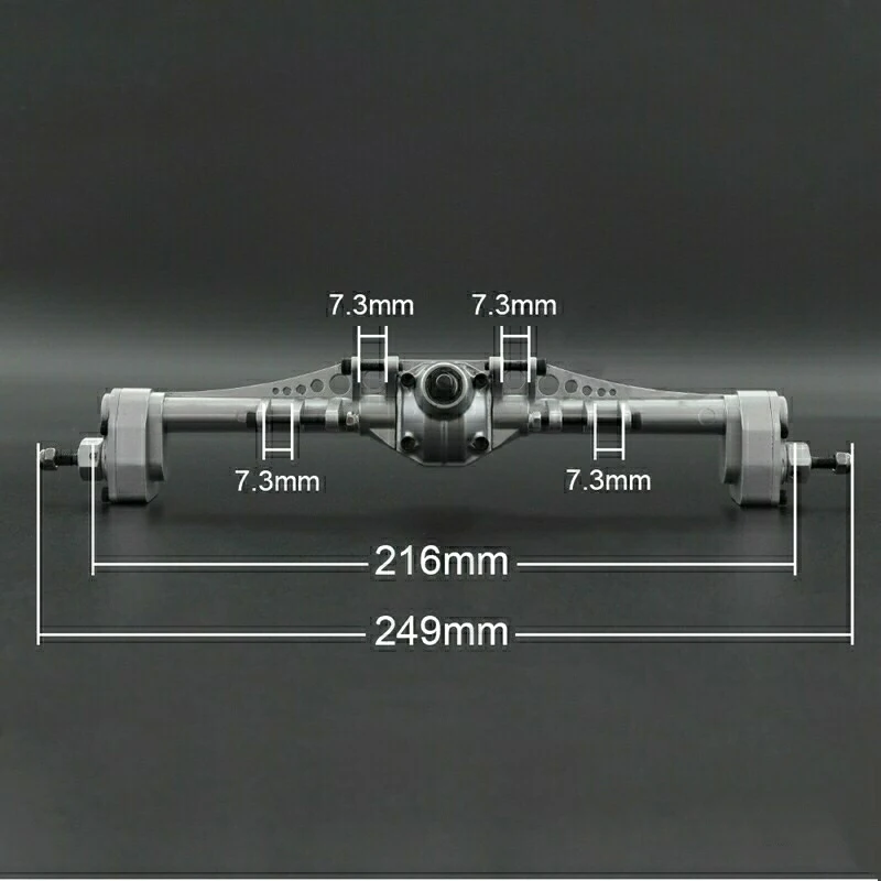 Simulated Goat Metal Axle Assembly Axial Capra 1.9 UTB Metal Front and Rear Axle for 1/10 RC Crawler Car Traxxas Upgrade Parts