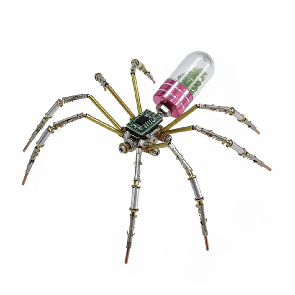 Mechanical Spider 3D Metal Puzzle Kit, DIY Assembly Insect Model Building Kit, Creative Steampunk Desk Decor view 6