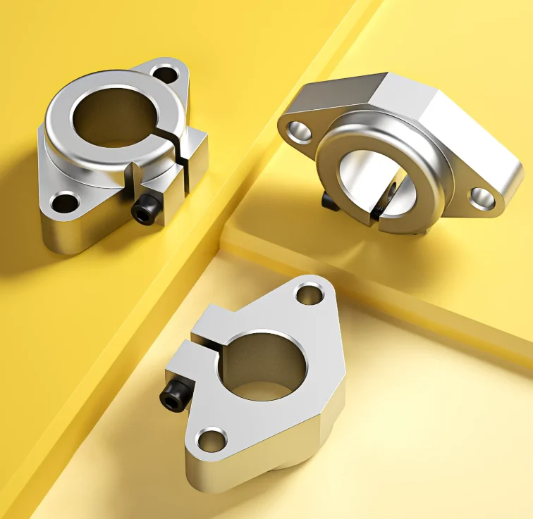 SHF8/SHF12 3D Printer Accessories Chrome-plated Optical Axis Rail Horizontal bracket/support