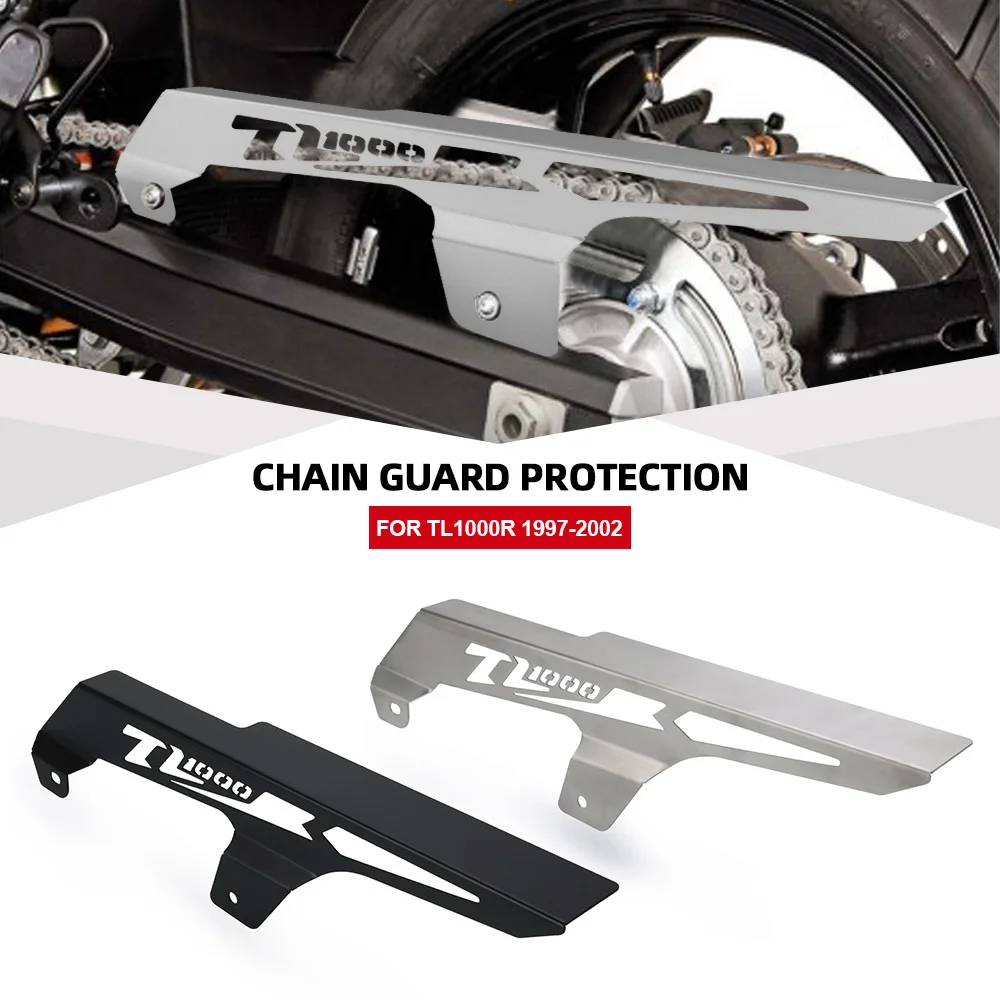 

For Suzuki TL1000R 1997-1998-1999-2000-2001-2002 k1 k2 CNC Aluminum Rear Chain Cover Motorcycle Sprocket Chain Belt Guard