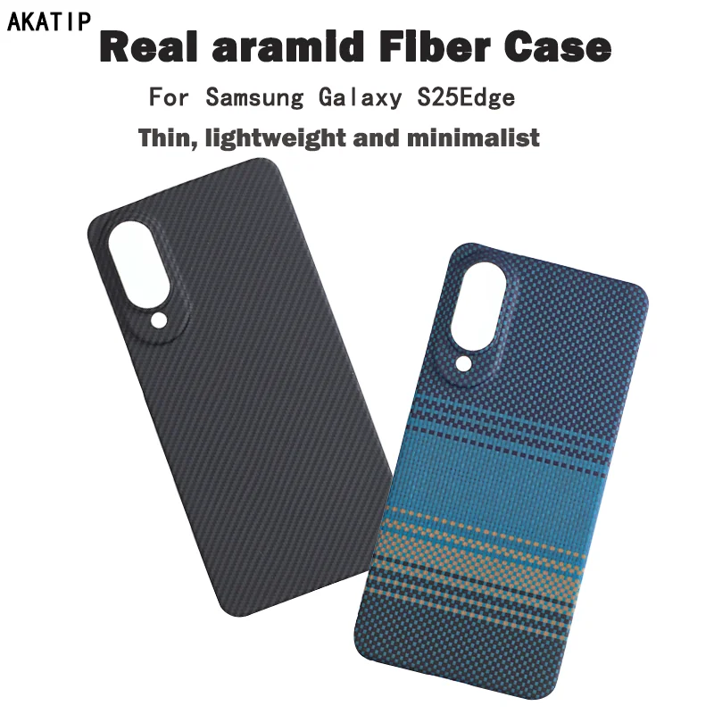 Carbon Fiber for Samsung Galaxy S25Edge cover Kevlar Carbon fiber Protective case S25 Mobile phone shell