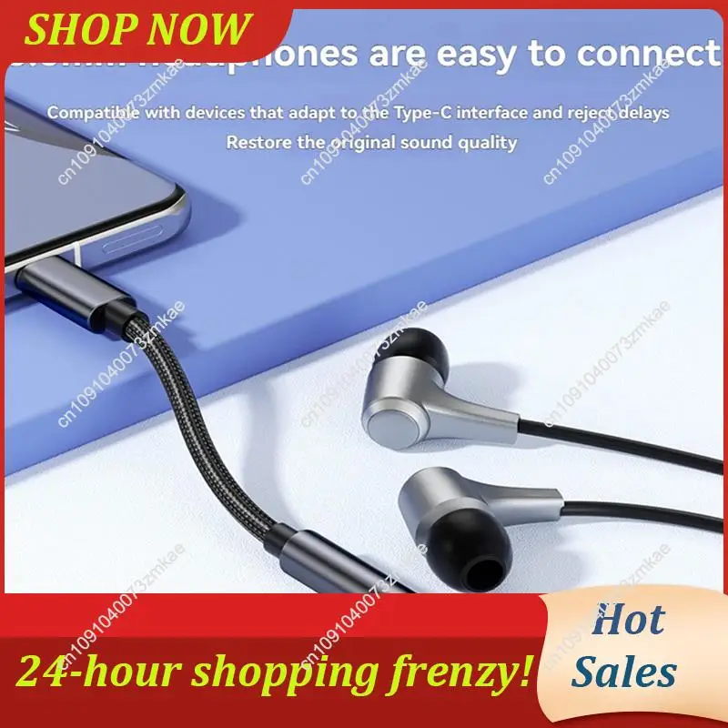 Daily Sale USB C To 3.5Mm Audio Cable Type C Aux Audio Cable Adapter USB C DAC Digital Chip Decoding Adapter