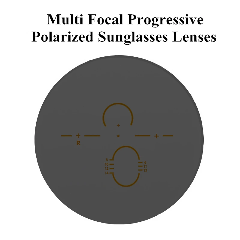 1.56 1.61 Index Multi Focal Progressive Polarized Sunglasses Lenses Optical Prescription Lens for See Far and Near 2PCS