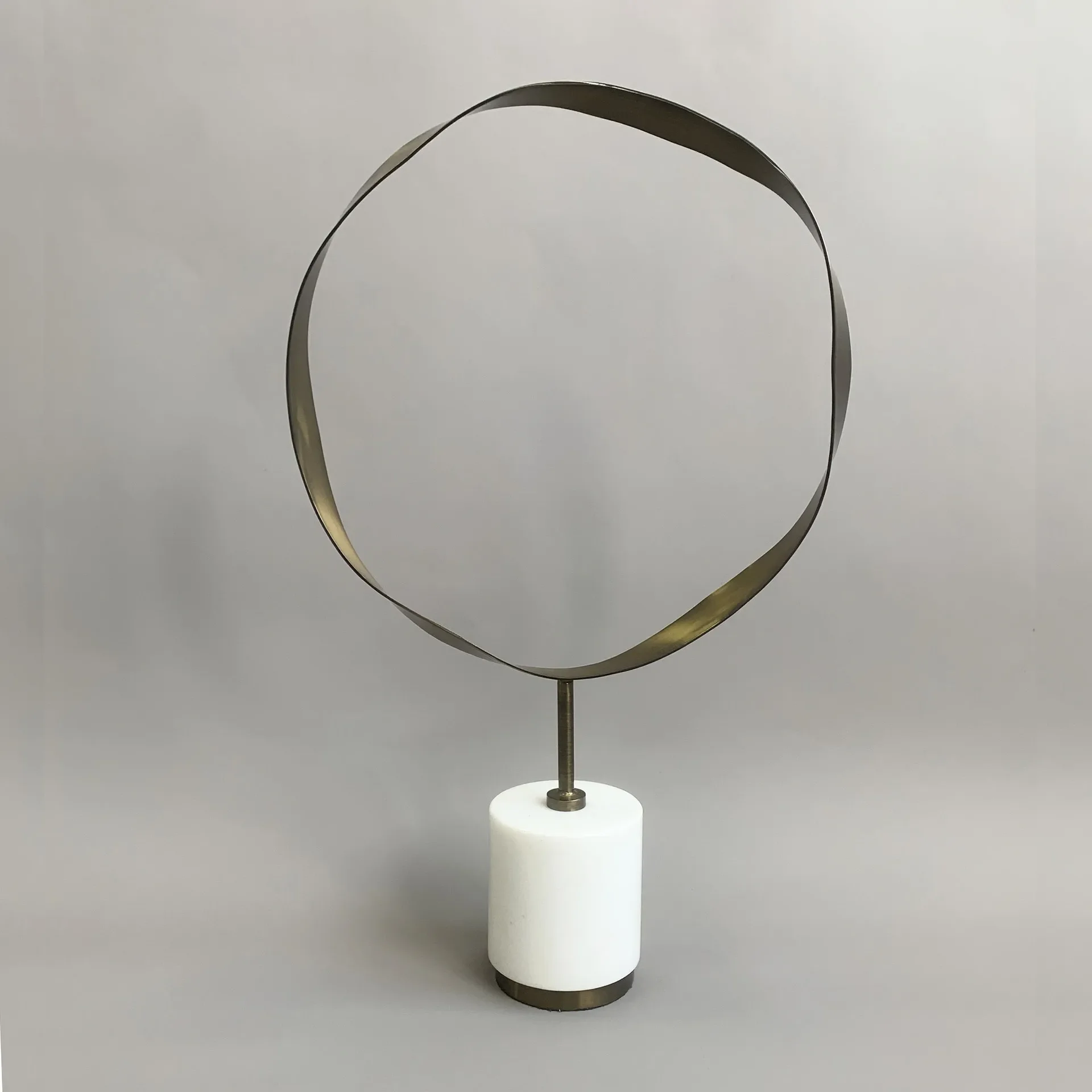 American light luxury stainless steel marble ornament soft decoration designer model room
