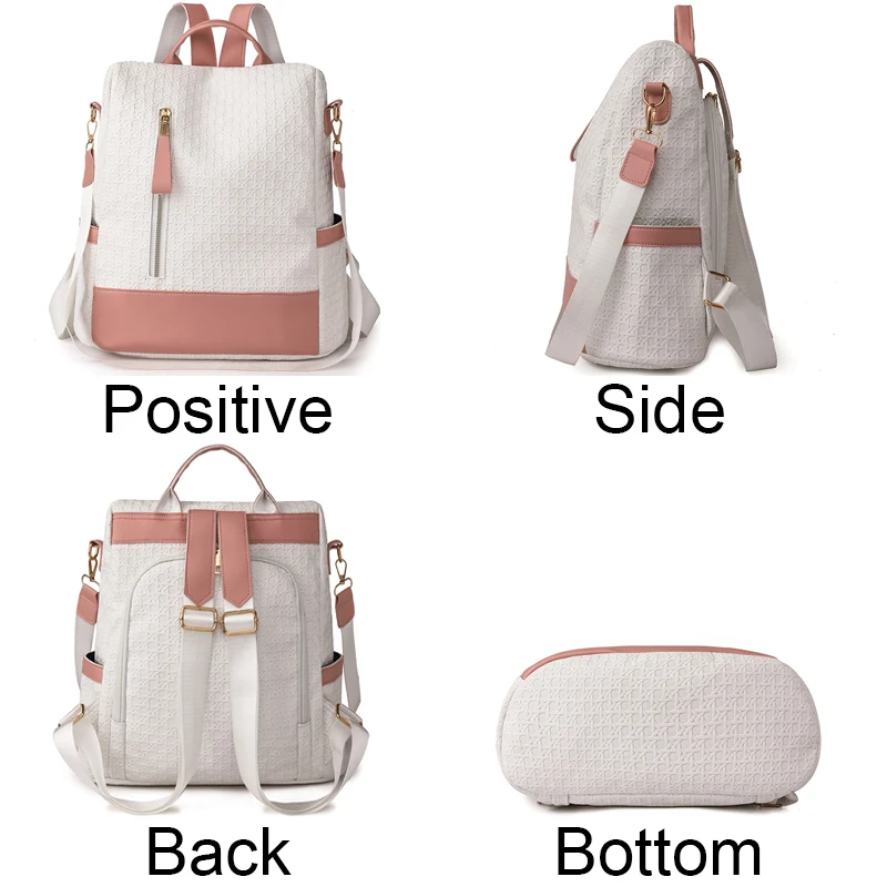 Mochila de nailon de alta calidad para mujer, bolso escolar de diseñador de lujo, resistente al agua, antirrobo, a la moda
