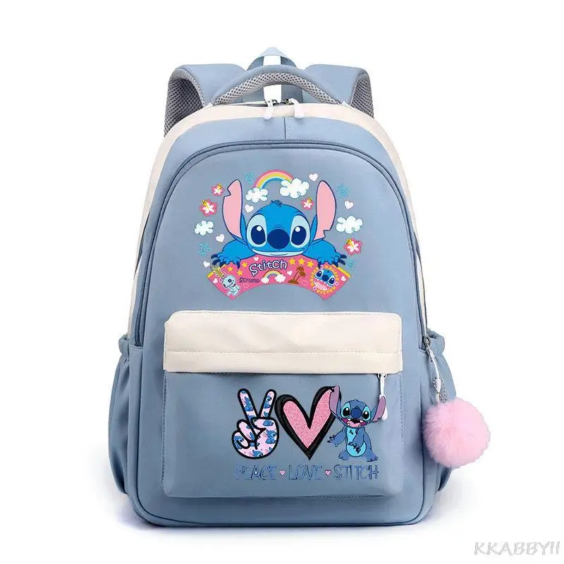 Lilo i Stich Mochila torby szkolne dla dzieci dzieci Cartoon Anime 3D Print duลผe podstawowe Bookbags chลopiec dziewczyna plecak