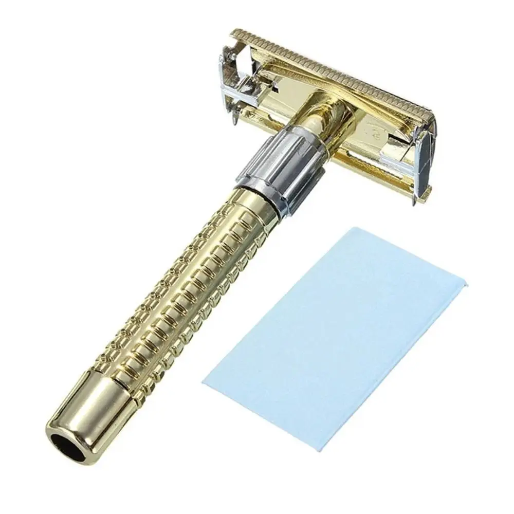 Exquisite Retro Safety Razor Stainless Steel Double Edge Shaving Tool Manual Facial Shave Men
