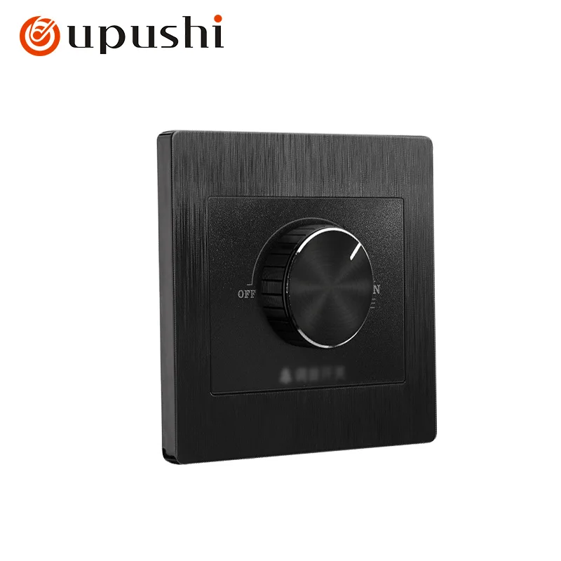 Oupushi черный одиночный переключатель управления VE-5B, бытовой одиночный выключатель освещения с розеткой