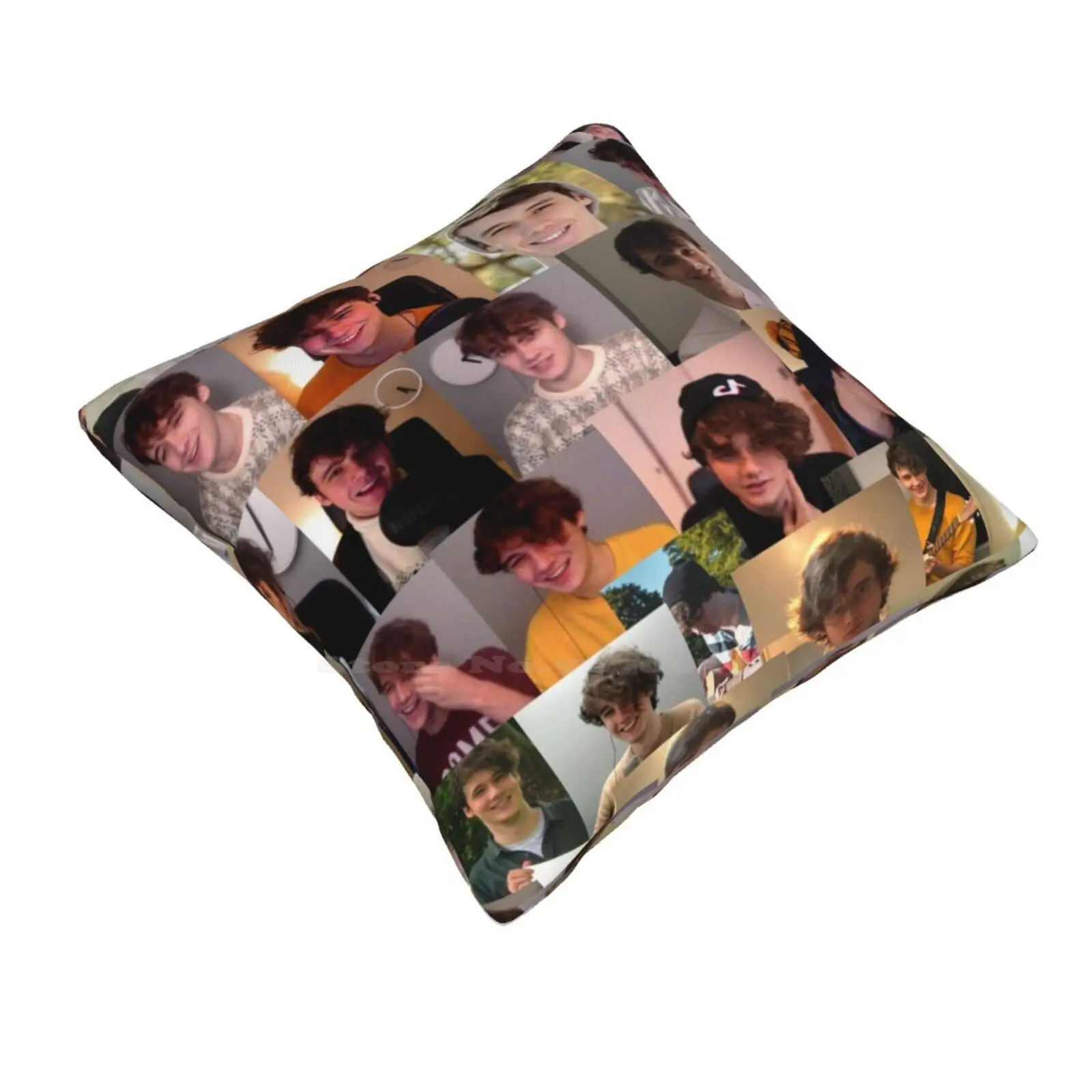 Wilbur Soot Collage 2 Funny Cute Decor Square Pillowcase Wilbur Soot Wilbur Soot Songs Your New Boyfriend Wilbur Soot Wilbur