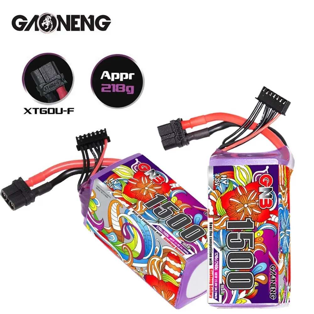 Original GNB 6s 1500mAh 120c/240c Lipo Battery for RC Helicopter Quadcopter FPV Racing Drone Spare Parts with XT60 22.8v Battery