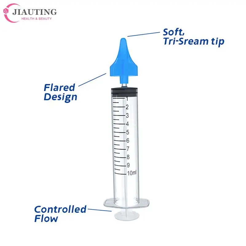 1PC 10ML Ear Washer Syringe Ear Cleaner Wax Removal Vacuum Ear Canal Absorbing Water Flushing Irrigation For Baby Children Adult